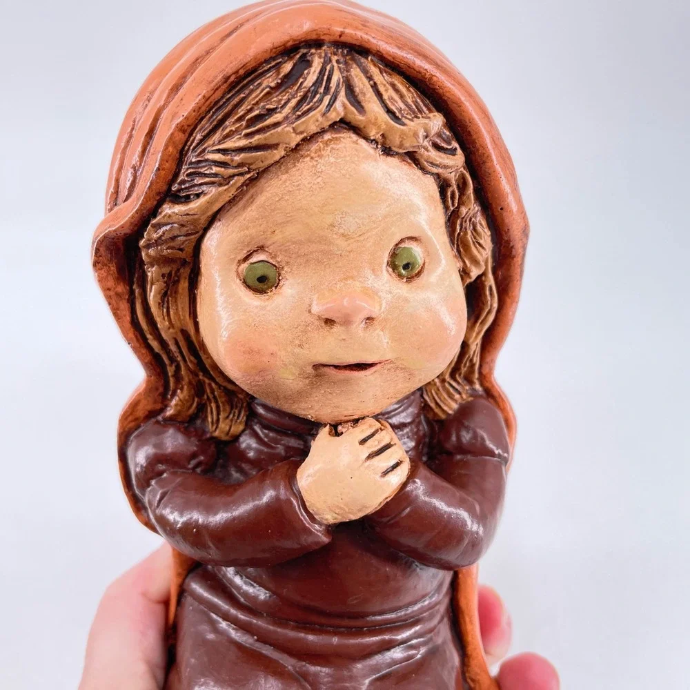 Carol Rardon Christmas Nativity Figure Mary Kneeling Praying Religious 1978
